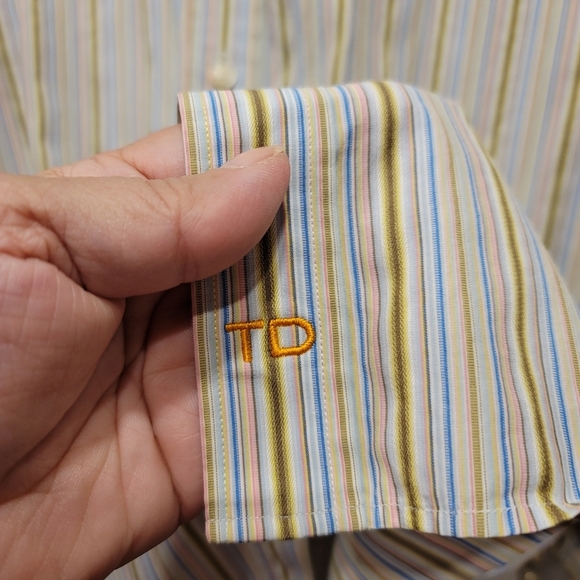 Thomas Dean Button Up Shirt - L - Picture 5 of 8